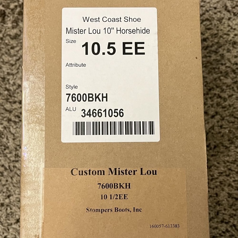 Sold - Wesco Mister Lou 10" Black Horsehide Boots Size US Mens 10.5 EE - Picture 12 of 12